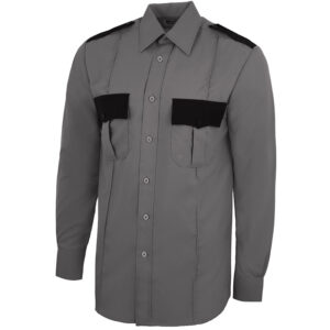 two tone long sleeve security shirt