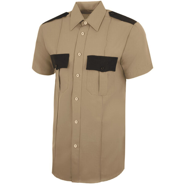 two tone short sleeve security uniform shirt